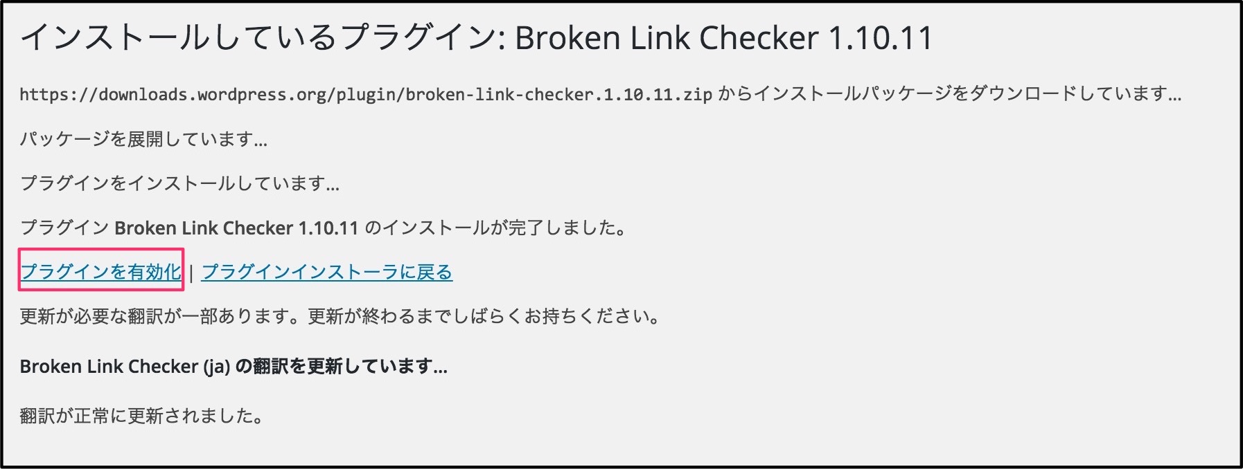 Broken Link Checkerの使い方4