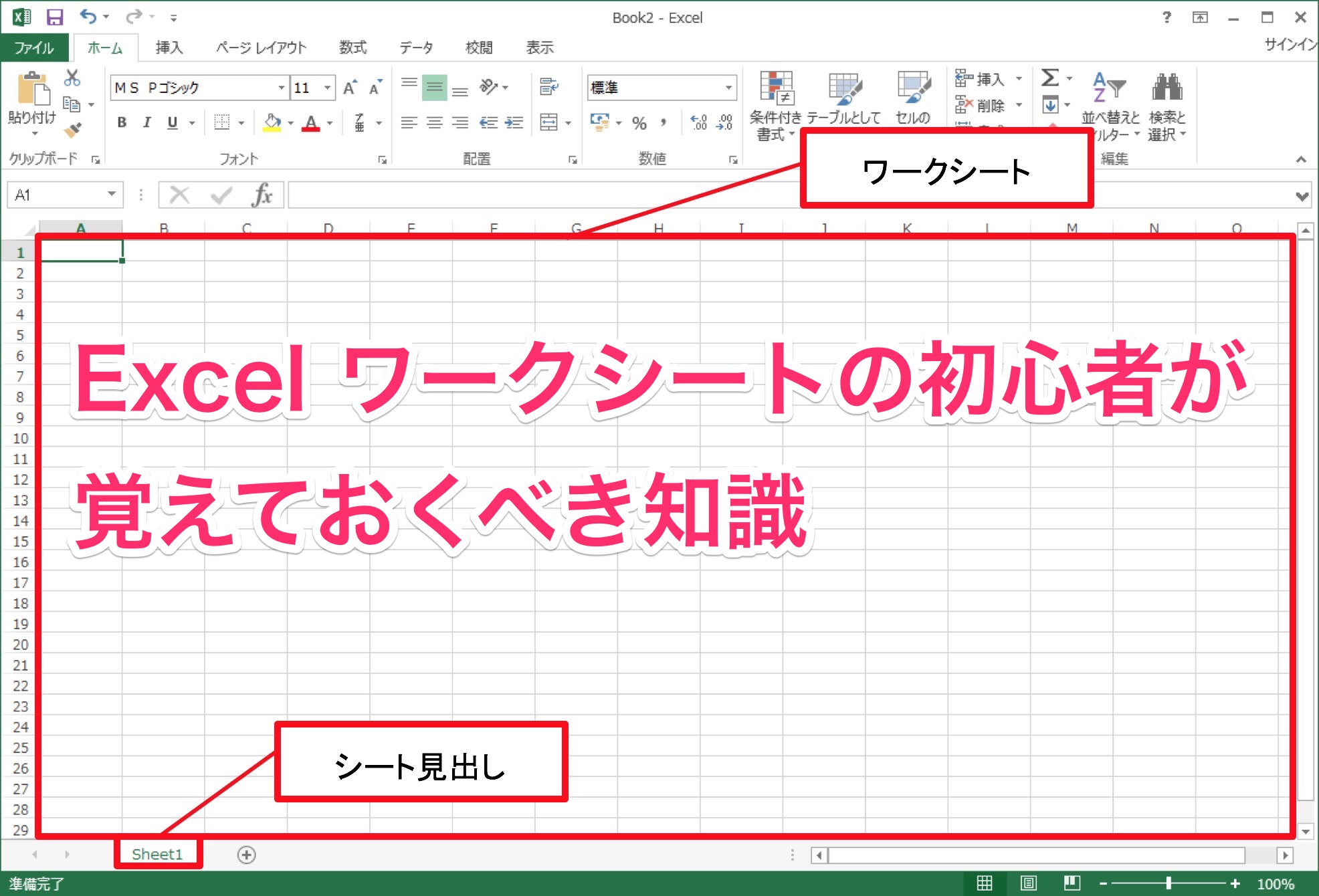 Excel初心者が最初に絶対に覚えておくべき知識と使い方 パソニュー