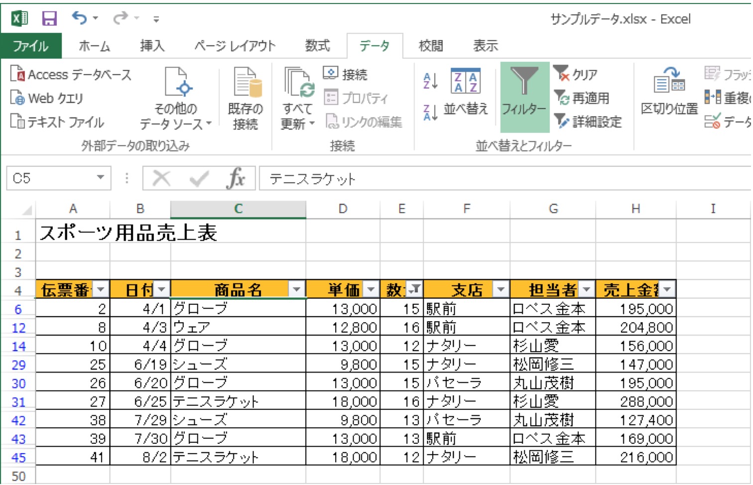 Excel オートフィルターの使い方を全て公開 パソニュー