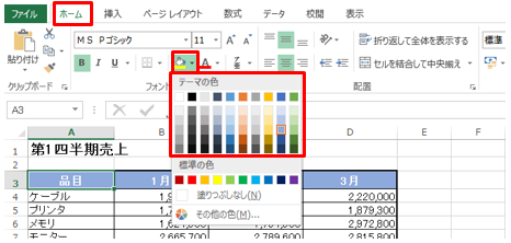 Excelでデータをコピーすると色が変わってしまう現象の理由と対処方法 パソニュー