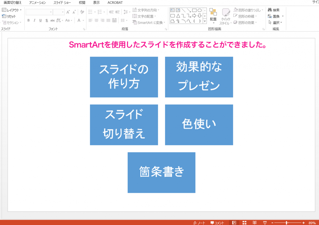 Powerpointのsmartartで図表を作成する方法 パソニュー