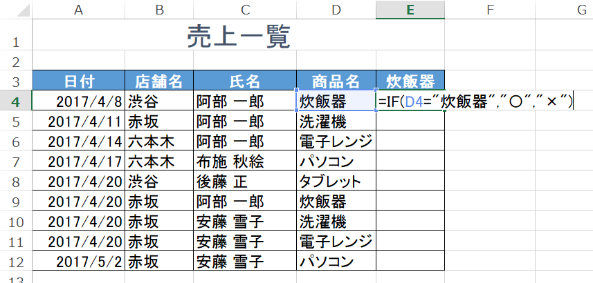 Excelのif関数の簡単な使い方の基本 条件を付けて処理をする パソニュー